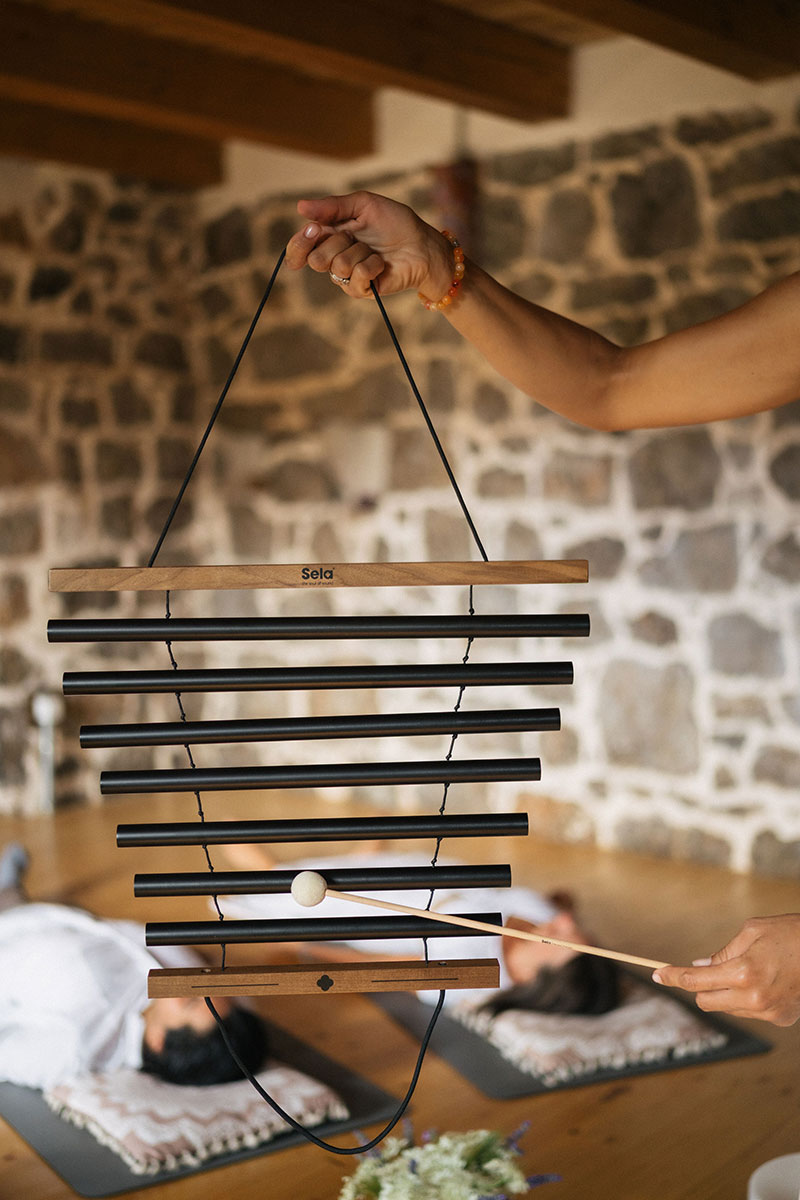 Sela-Chime als Klanginstrument für Well-Being-Anwendungen