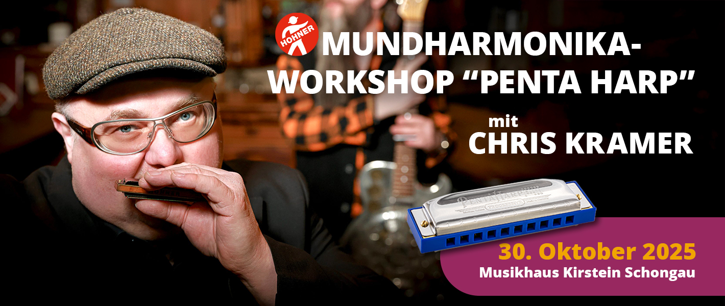Mundharmonika-Workshop Penta Harp mit Chris Kramer im Musikhaus Kirstein