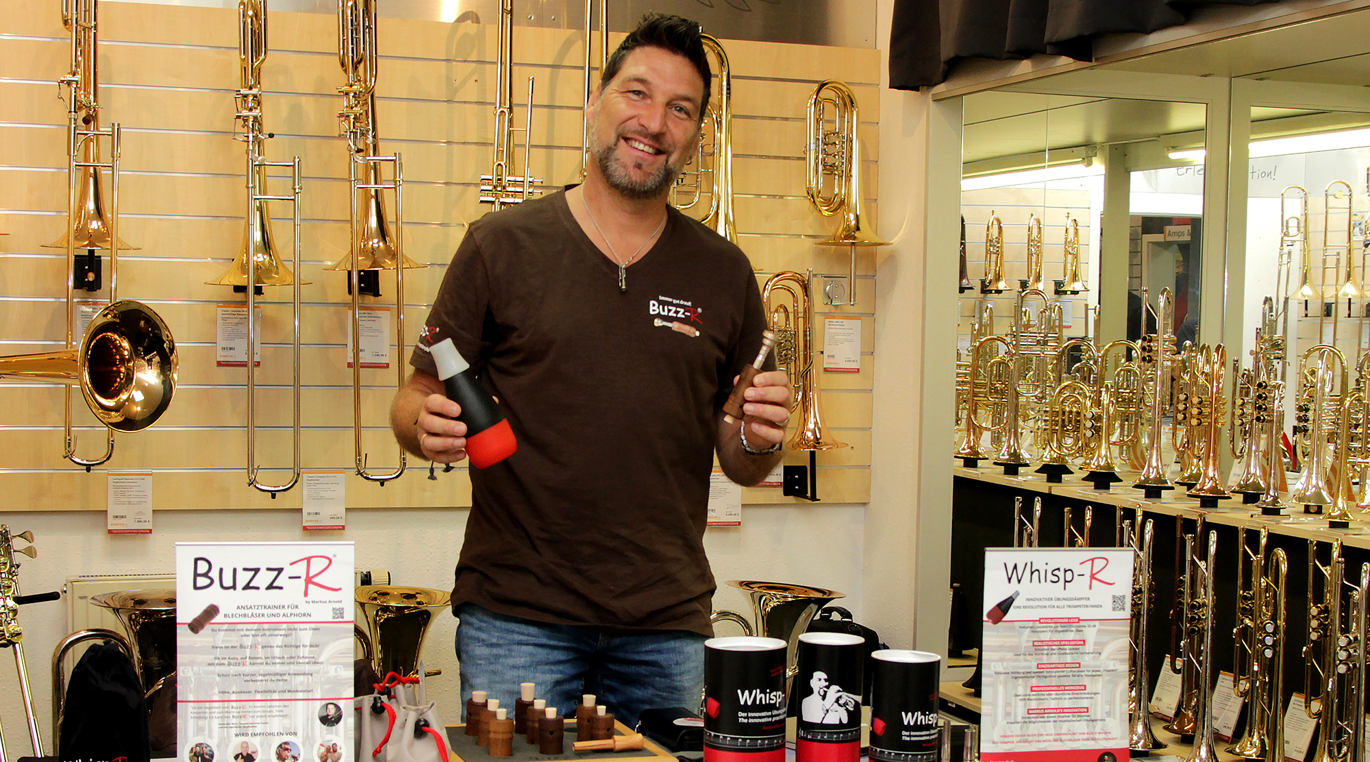 Markus Arnold bei der MusiConnect 2024 im Musikhaus Kirstein